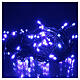 Battery operated Christmas string lights, 100 blue LEDs 10 m s1