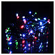 Battery powered Christmas lights green chain, 60 multi-colour LEDs 6 m s1