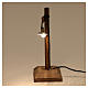 Lanterna con paralume e piedistallo 10x5x5 cm presepe 6-8 cm bassa tensione s3