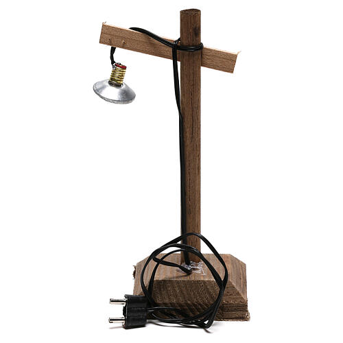 Lampion z osłonką i piedestałem 10x5x5 cm, szopka 6-8 cm, niskie napięcie 5
