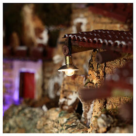 Lampe mit Metall-Lampenschirm, 3,5 V, 1 cm hoch, Krippenbeleuchtung, Niederspannung