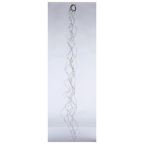 Świąteczna kurtyna świetlna, zimne białe światło, 294 nano LED, zasilanie 220V 3