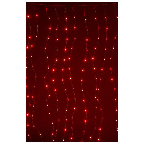  Cortina luz navideña 240 super nanoled multicolores con control remoto 3