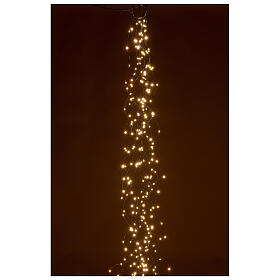 Luces navideñas cortina 294 nanoled luz blanco cálido 220V