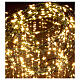 Luzes de Natal cortina 294 nano-LED luz branca quente 220V s4