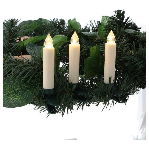 Lichterkette mit Herzen für Weihnachtsbaum mit Fernbedienung, 10 Kerzen 2