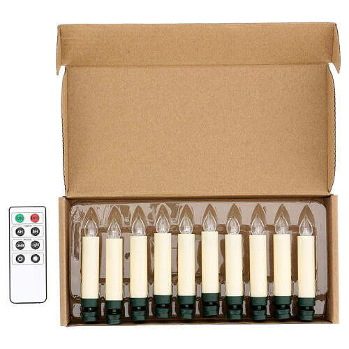 Christmas tree candles 10 set with remote control 1
