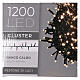 Christmas lights 1200 white warm LEDs with light options external control s5