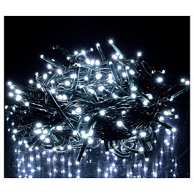 Christmas lights, 200 cold white LEDS external remote control 220V