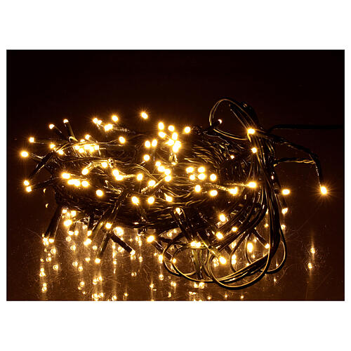 Christmas lights, 220 warm white LEDs with remote control 220V 1