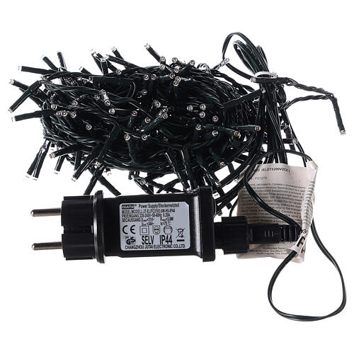 Christmas lights, 220 warm white LEDs with remote control 220V 6
