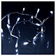 Cadena luminosa 500 led blanco frío cable transparente exterior 220V s2