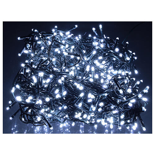 Chain lights, 800 LEDS bright cold white electric powered 1