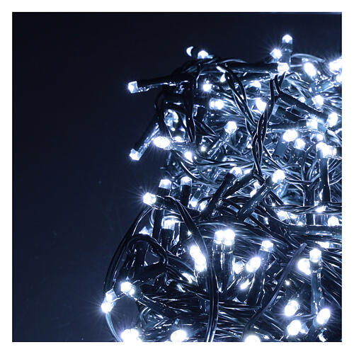 Chain lights, 800 LEDS bright cold white electric powered 2