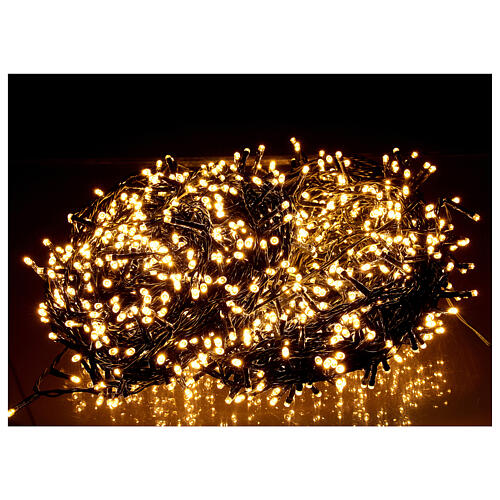 Christmas LED lights, 1500 warm white external 220V 1