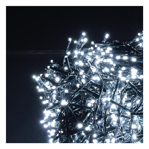 Christmas lights 1800 LEDs cold white with light shows external 220V 2