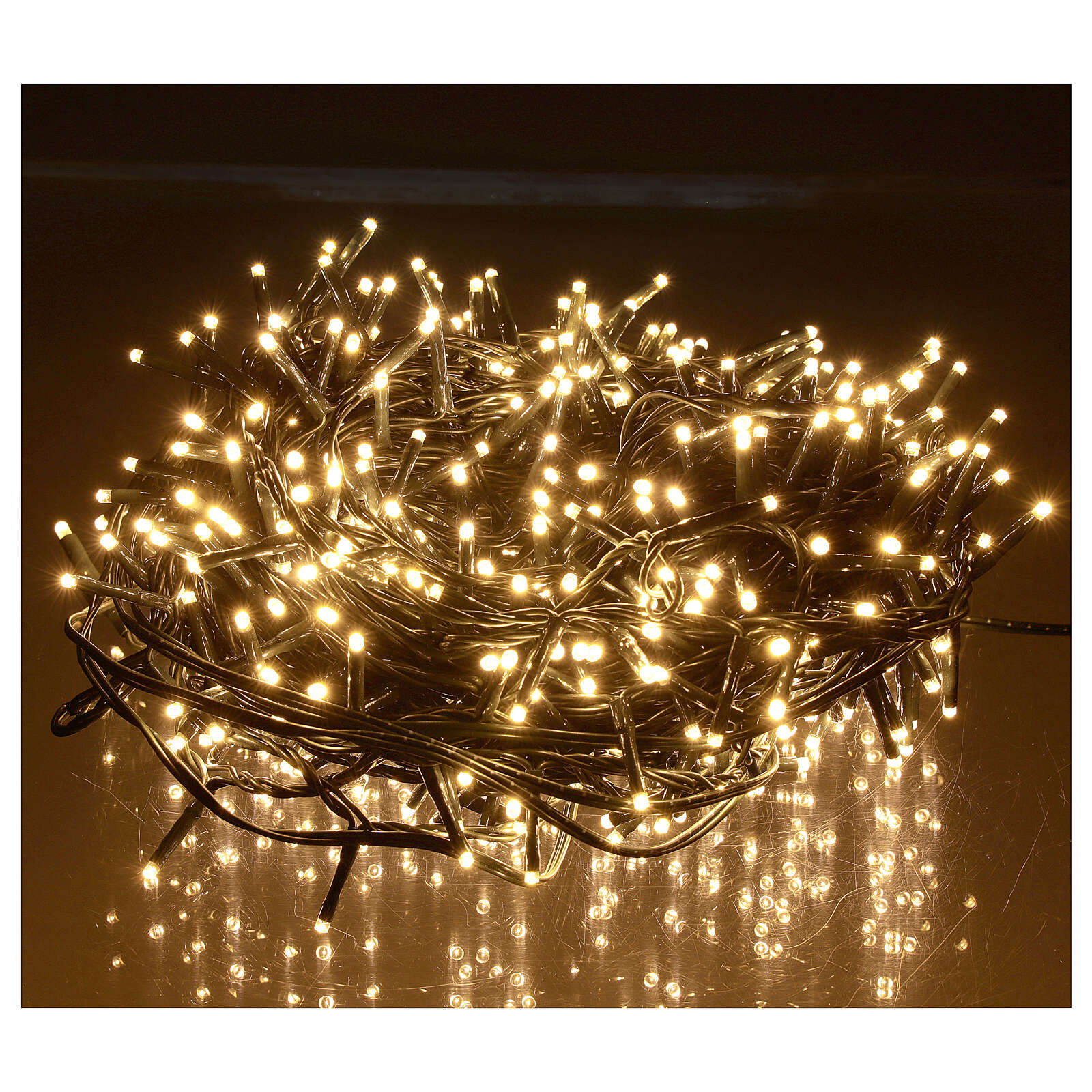 LED Christmas lights 500 warm white external 220V online sales on