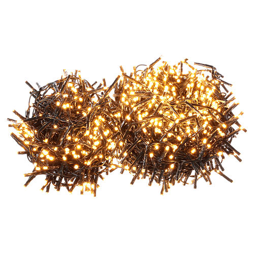 LED Christmas lights 1200 amber warm white external 220V 1