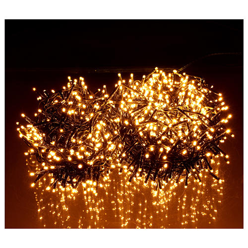 LED Christmas lights 1200 amber warm white external 220V 2