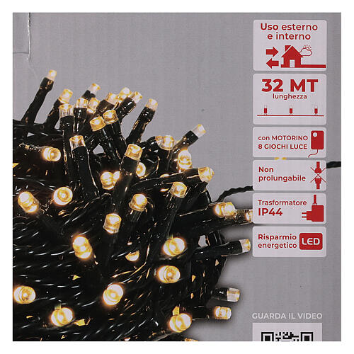 Lichterkette mit 800 warmweißen LEDs, 220V 4