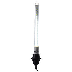 Double-sided LED tube with snow effect cold white 30 cm