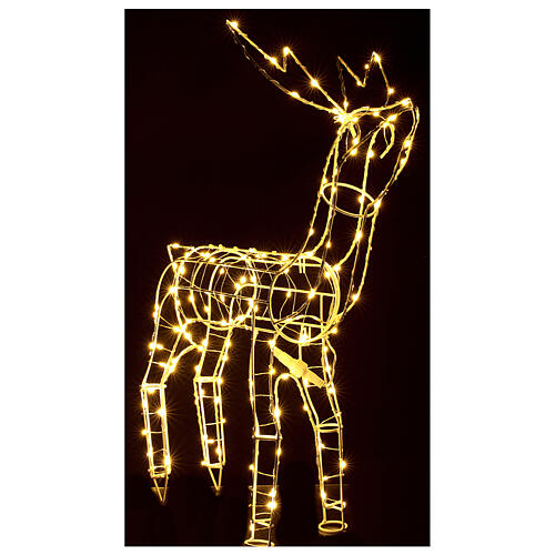 Lighted reindeer 62 cm, warm white electric powered indoor 220V 5