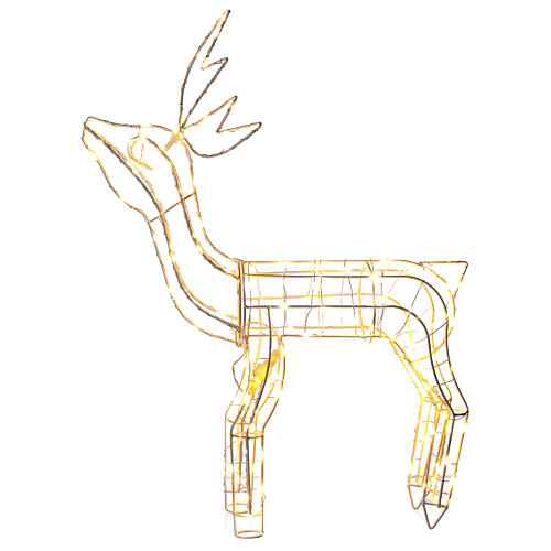 Lighted reindeer 62 cm, warm white electric powered indoor 220V 6