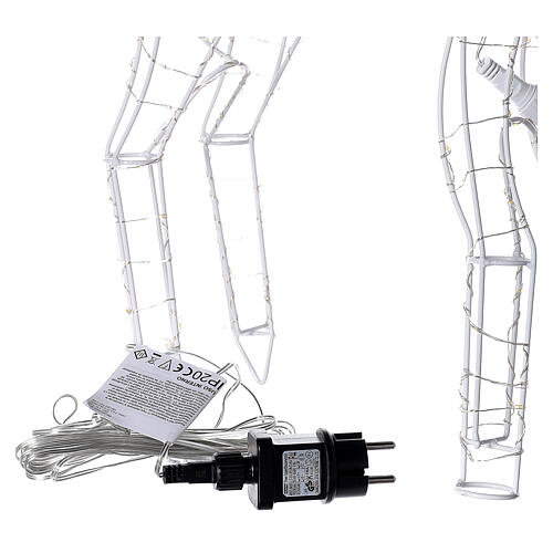Lighted reindeer 62 cm, warm white electric powered indoor 220V 8