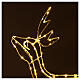 Lighted reindeer 62 cm, warm white electric powered indoor 220V s2