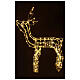 Lighted reindeer 62 cm, warm white electric powered indoor 220V s4