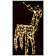 Lighted reindeer 62 cm, warm white electric powered indoor 220V s5