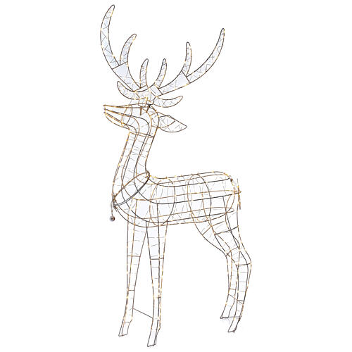 Illuminated reindeer 105 cm, warm white electric operated 220V 6