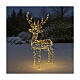 Illuminated reindeer 105 cm, warm white electric operated 220V s2