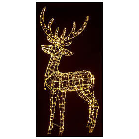 Renne lumineuse 105 cm blanc chaud courant intérieur