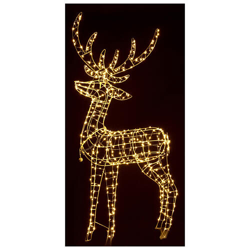 Renifer podświetlony 105 cm, kolor ciepła biel, na prąd, do wnętrz, 220V 1