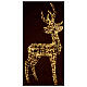 Illuminated reindeer 105 cm, warm white electric operated 220V s3