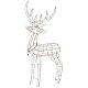 Illuminated reindeer 105 cm, warm white electric operated 220V s5