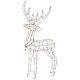Illuminated reindeer 105 cm, warm white electric operated 220V s6