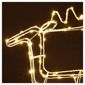 Lighted reindeer figure 45 cm, warm white electric operated 220V