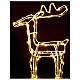 Lighted reindeer figure 45 cm, warm white electric operated 220V s3