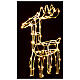Lighted reindeer figure 45 cm, warm white electric operated 220V s4
