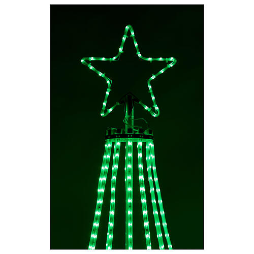 Lichterkette als Weihnachtsbaum mit verschiedenen Farben 220V, 180 cm 4