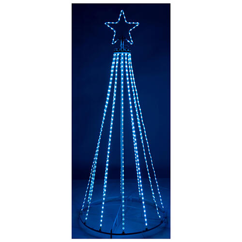 Lichterkette als Weihnachtsbaum mit verschiedenen Farben 220V, 180 cm 8