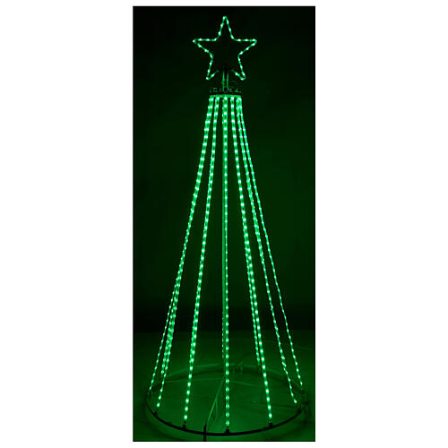Tree with multicolour bright wires 180 cm electric powered indoor use 220V battery 3