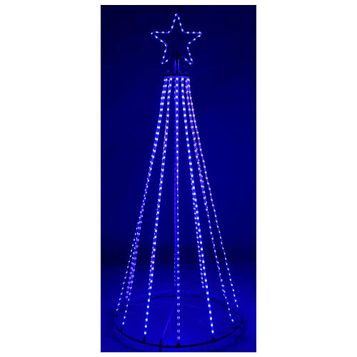 Tree with multicolour bright wires 180 cm electric powered indoor use 220V battery 5