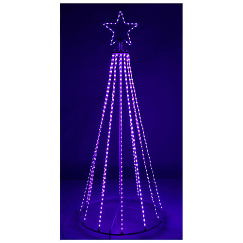 Tree with multicolour bright wires 180 cm electric powered indoor use 220V battery 7