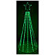 Tree with multicolour bright wires 180 cm electric powered indoor use 220V battery s3