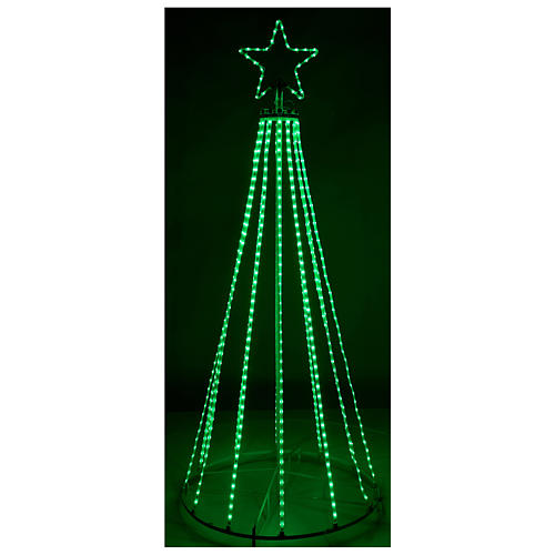Tree with multicolor bright wires 180 cm electric powered indoor use 220V battery 3