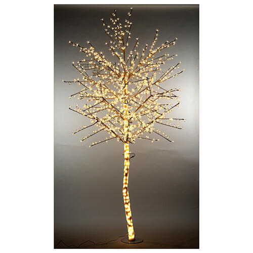 Árvore cerejeira luminosa 300 cm branco quente corrente 1