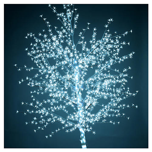 Albero ciliegio luminoso 300 cm bianco freddo corrente 2